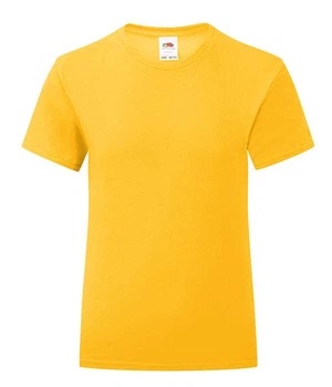 Футболка дитяча Fruit of the Loom Girls Iconic T 140 см Жовтий (061025034140)
