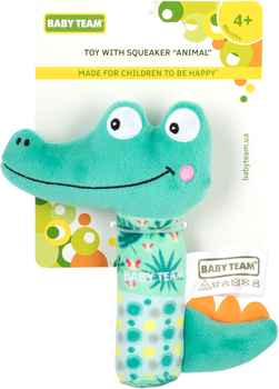 Игрушка с пищалкой Baby Team Животные (8507_крокодильчик)