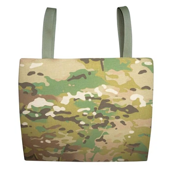 Сидушка каремат Kirasa KI512 мультикам Cordura 1000d ізолон 20 мм 35х30 см Molle та поясне (KI512)