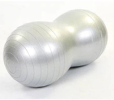 Мяч для фитнеса EasyFit Peanut 45х90 см серый (фитбол орех-арахис) 4630303