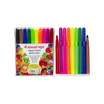 Дитячі Фломастери "Фрукти" COLOR-IT CR550-10 10 кольорів 4557059