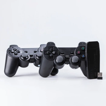 Приставка игровая к телевизору 64G 10000 игр смарт приставка 4к с беспроводными джойстиками 4735361