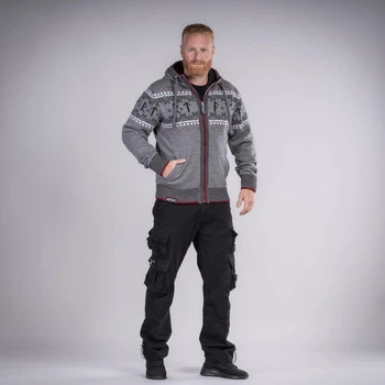 Толстовка Thor Steinar Runa Gray-Red (4XL)