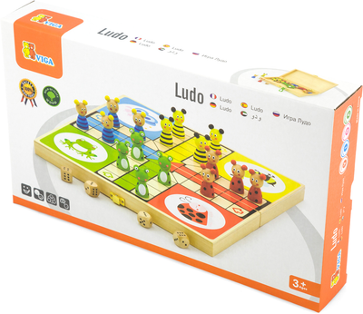 Drewniana gra planszowa Viga Toys Ludo (6934510500641)