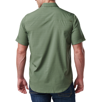 Рубашка тактическая 5.11 Tactical® Aerial Short Sleeve Shirt 2XL Greenzone