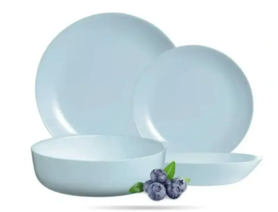 Голубой столовый сервиз Diwali Paradise Blue 19 предметов Luminarc V6213