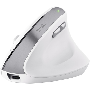 Компьютерная мышь вертикальная Trust Bayo II Ergonomic Wireless Mouse беспроводная Белый (25398)