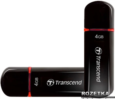 Флеш память USB Transcend JetFlash 600 4GB (TS4GJF600)