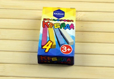 Мел цветной Ramax 4 цветов квадратный (КК-1404)