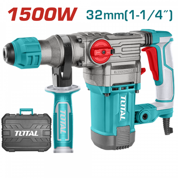 Перфоратор total th1153256 SDS-Plus, 1500Вт, 0-950об/мин, 5.5Дж, 0-4500 уд/мин