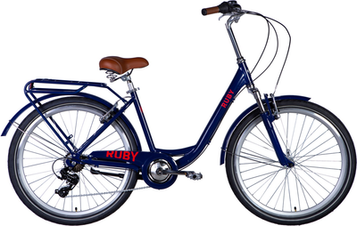 Велосипед Dorozhnik Ruby AM Vbr AL 26" 17" 2024 Темно-синий (OPS-D-26-257)