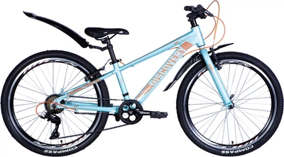 Велосипед Discovery Qube Vbr AL 24" 11.5" 2024 Морская волна (OPS-DIS-24-358)