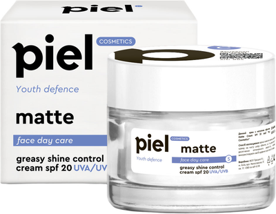 Увлажняющий дневной крем c матирующим эффектом Piel Youth Defence Silver Cream Matte SPF 20 50 мл (4820187880198)