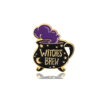 Значок (пин) BROCHE брошь бижутерия Котелок Witches Brew чёрный BRGV114393