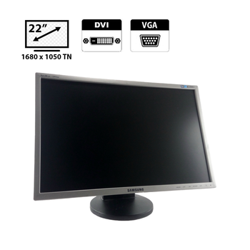 Монитор Samsung SyncMaster 2243BW / 22" (1680x1050) TN / DVI, VGA б/у