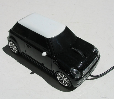 Мышка компьютерная проводная Mini Cooper черная L0106