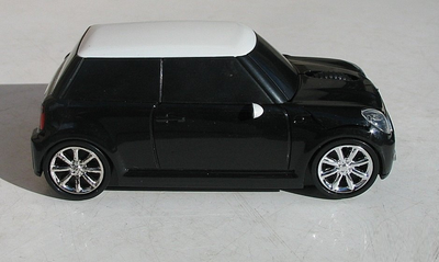 Мишка бездротова комп'ютерна Mini Cooper чорна L0131