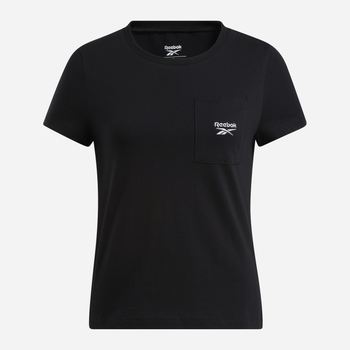 Футболка бавовняна жіноча Reebok Identity Small Logo Tee 100031101 L Чорна (4066762941100)