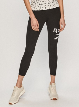 Legginsy sportowe damskie Reebok Identity Big Logo Cotton Legging 100042568 M Czarne (4064048140261)