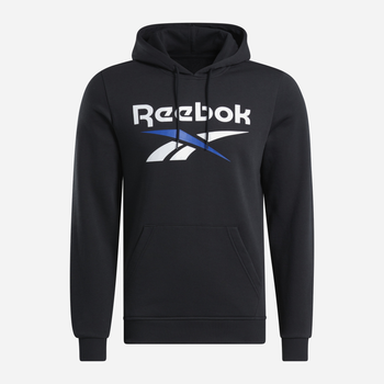 Bluza z kapturem męska ocieplana Reebok Identity Big Logo Fleece Hoodie 100206027 L Czarna (1200143879757)