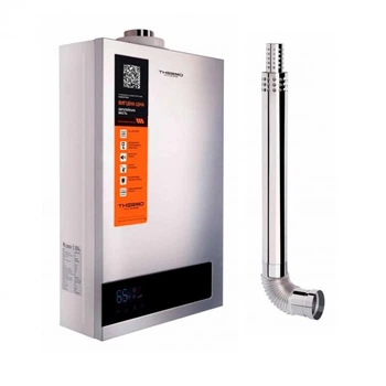 Колонка газовая турбировання JSG20-10ETP18 10 л Silver Thermo Alliance + Комплект коаксиальный