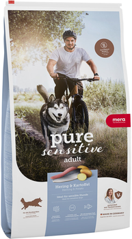 Сухий корм для собак Mera Pure Sensitive Fresh Meat зі свіжим м'ясом оселедця та картоплею Без/зерн 12.5 кг (4025877573507)