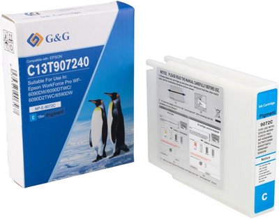 Картридж G&G C13T907240 для Epson Cyan 120 мл (NP-E-9072C)