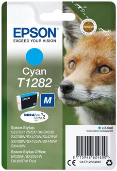 Tusz do drukarek Epson T1282 3.5 ml Cyan (C13T12824022)