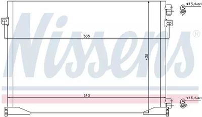 Радиатор, конденсор кондиционера NISSAN PRIMASTAR, OPEL VIVARO, NISSENS (940109)