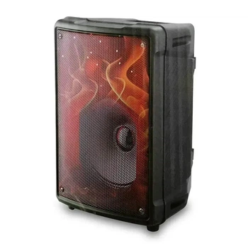Портативная Bluetooth колонка RIAS RX-8133 8" RGB чемодан с караоке 2400 mAh 30W Black (3_05111)