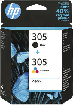 Набір картриджів HP 305 Duo pack Color + Black (195161227042)