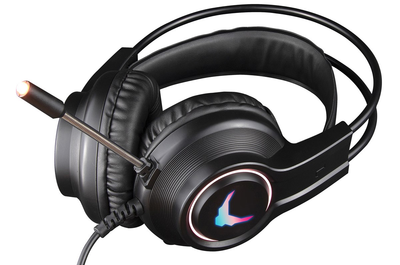 Słuchawki przewodowe gamingowe VARR Gaming RGB Headset USB 3.5 Black (VH8030)