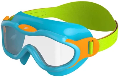 Очки для плавания Speedo SEA SQUAD MASK JU (8-0876314645) бирюзовый, оранжевый, салатовый Дети OSFM (5059937275680)