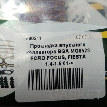 Прокладка впускного коллектора BGA MG8528 FORD FOCUS, FIESTA 1.4-1.6 01->