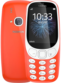 Мобільний телефон Nokia 3310 DualSim Red (A00028254)