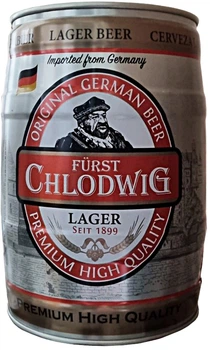 Пиво Furst Chlodwig Premium світле фільтроване 5.5% 5 л (4054500141141)