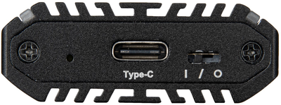 Зовнішня кишеня SilverStone MS13 USB-C 3.2 Gen2 10Gbps NVMe / SATA M.2 RGB Black (SST-MS13)