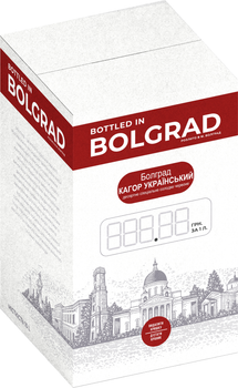 Вино Bolgrad кріплене десертне Кагор червоне десертне 10 л 16% bag-in-box (4820013030506)