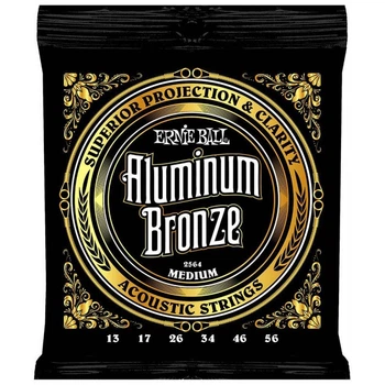Струны для акустической гитары 6 шт Ernie Ball 2564 Medium Acoustic Aluminum Bronze 13/56
