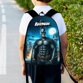 Рюкзак детский Бетмен "Batman" 34х27 см,ранец городской для мальчика (0316)