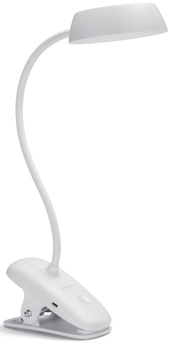 Лампа настільна з акумулятором Philips Donutclip 3Вт 4000K 1200мАг USB-A білий (929003179707)