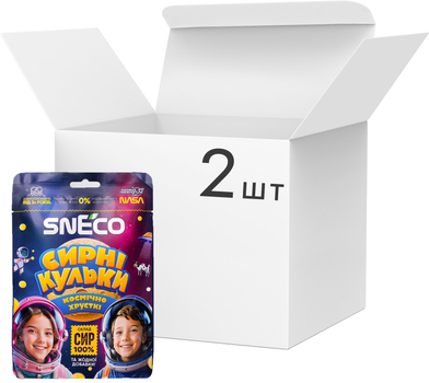 Упаковка снеків snEco Сир сушений Космічний 28 г х 2 шт (4823095001198)