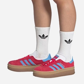 Sneakersy damskie na platformie adidas Originals Gazelle Bold W IE0421 41.5 Czerwone (4066764972805)