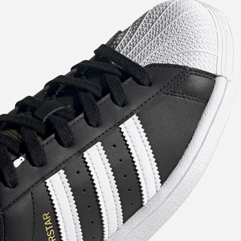 Sneakersy damskie skórzane adidas Originals Superstar W FV3286 36 (UK 3.5) Czarne (4062056831805)