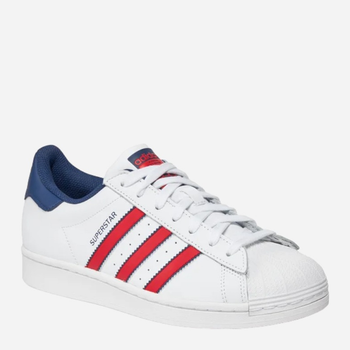 Sneakersy męskie skórzane adidas Originals Superstar IG4318 44.5 (10UK) Biały/Granatowy (4067886916746)