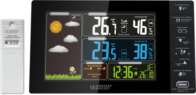 Метеостанція La Crosse WS6827 Black