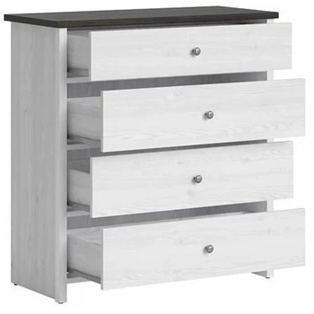 Комод Порто BRW (Black Red White) KOM4S Джанні + Сосна ларико 89х40х94 см