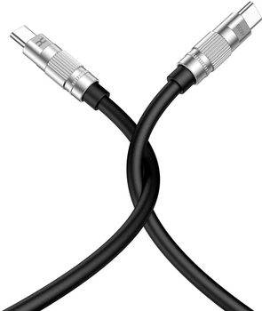 Интерфейсный кабель DC CL-F28B 60W (PD) TypeC - TypeC 1.2m Black (36983)