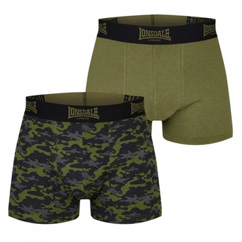 Труси Lonsdale 2 Pack Trunk Camo/Khaki, XXL (52) (11865400)