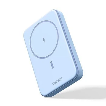 Магнітний Magsafe Павербанк Ugreen PB561 10000 mAh 20 Вт з бездротовою магнітною зарядкою для iPhone15/15 Pro/15 Pro Max, iPhone 14/13/12 Series Blue